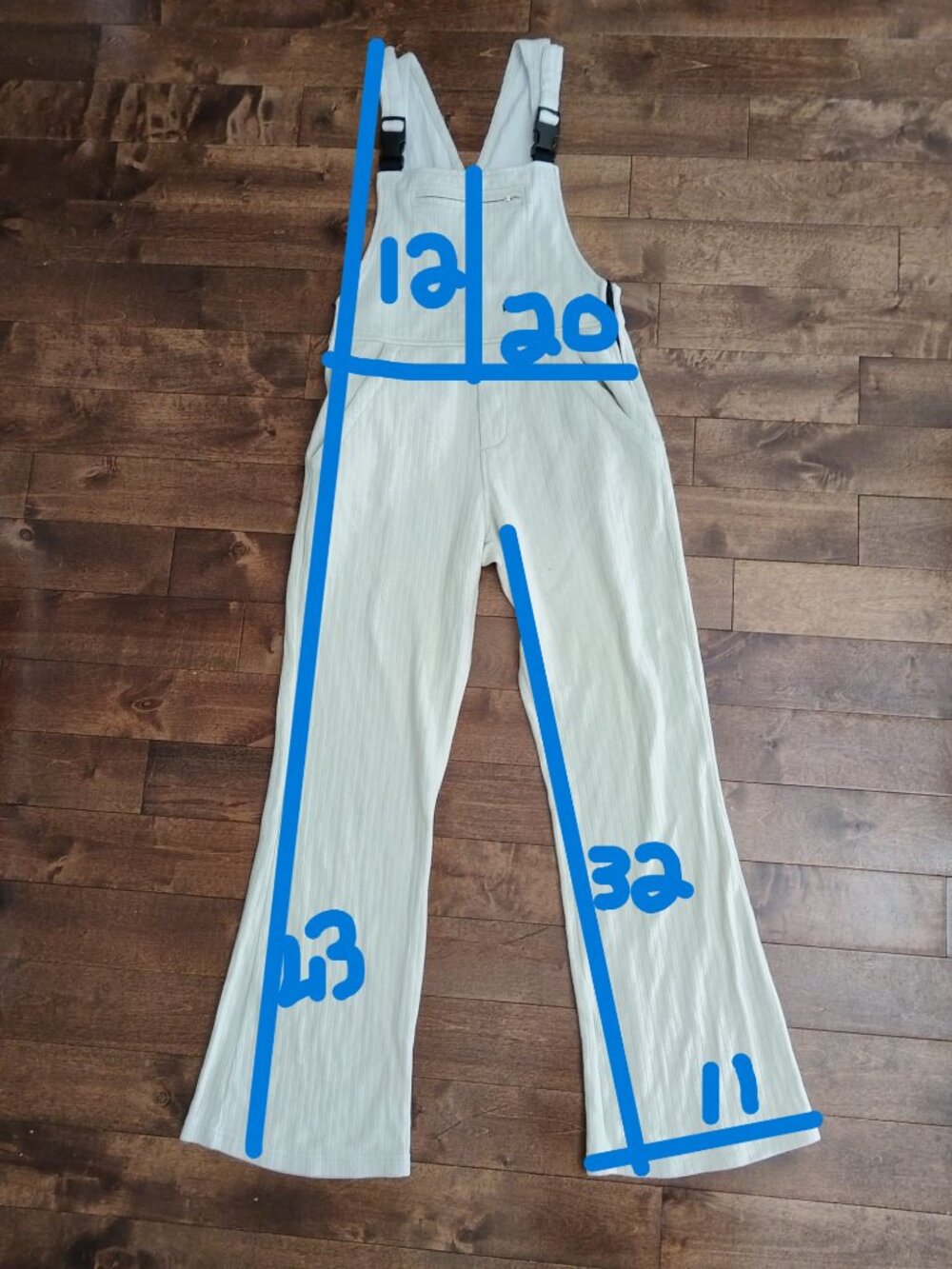 Noy's Classic Ribbed Cotton Jumpsuit, Cream/Off-White, Size S Made in Canada - Picture 2 of 14